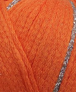 Himalaya Arisya 27-05 Turuncu Şerit Simli 10 himalaya arisya 27 05 turuncu renk simli iplik