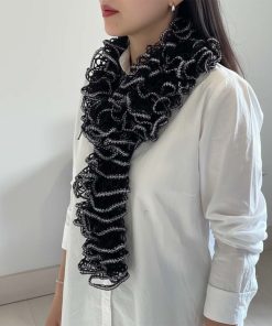 himlaya flamenco ile siyah fular