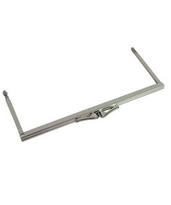 metal ordek taban klipsli canta bursu gumus renk