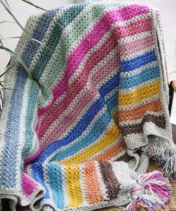 Alternative view of Capella Püsküllü Renkli Battaniye 135x160cm