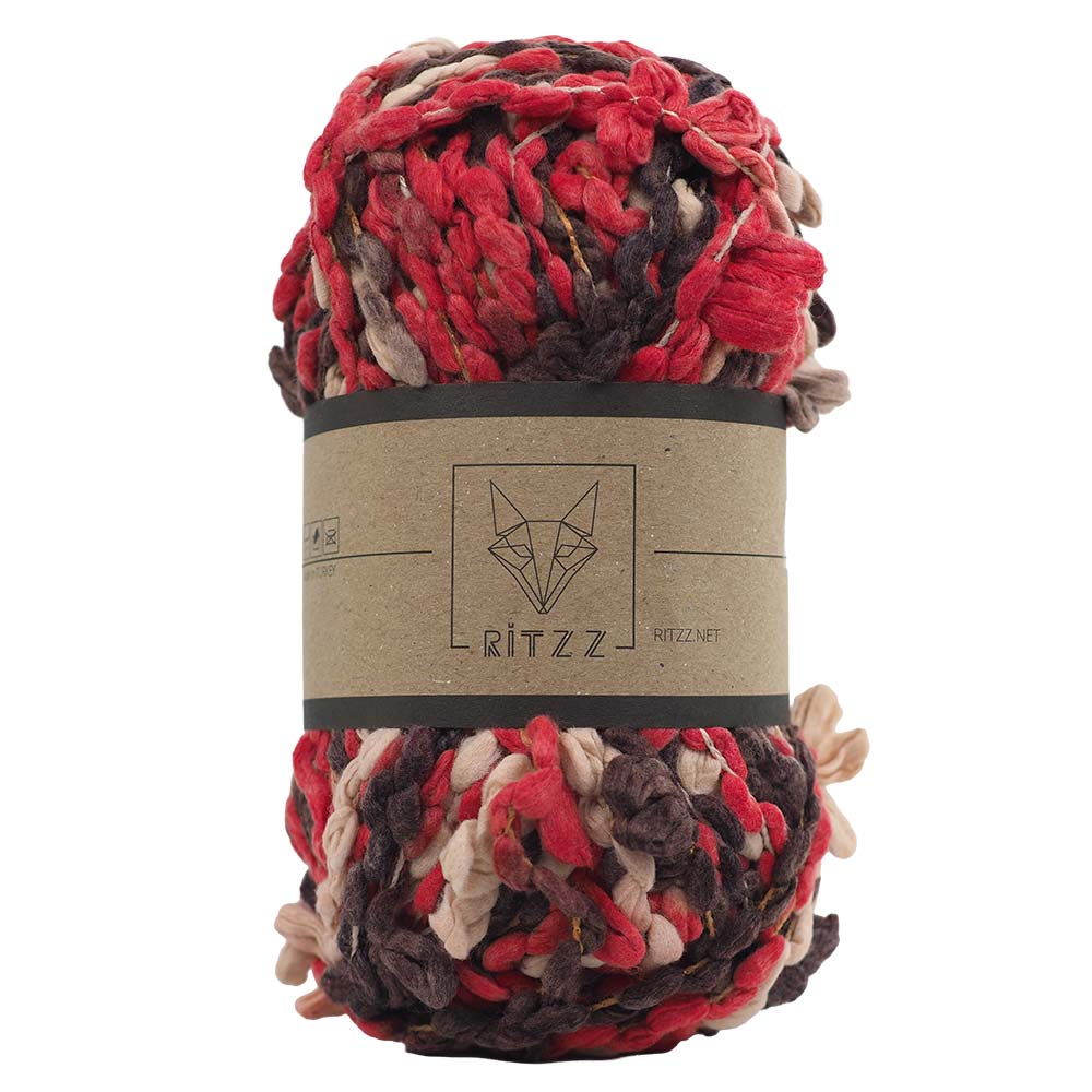 Ritzz Buklet Kırmızı Kahve Degrade 2 Ritzz Buklet Kırmızı Kahve Degrade