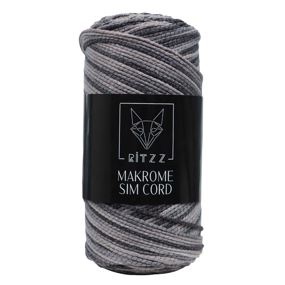 Makrome Sim Cord 2 MM Antrasit Gri 3 Makrome Sim Cord 2 MM Antrasit Gri