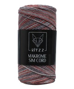 Makrome Sim Cord 2 MM Kiremit Gri