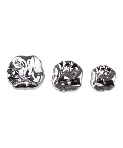 Taş Baskı Model Yassı Düğme Gümüş TB200