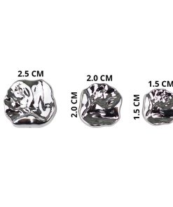 Alternative view of Taş Baskı Model Yassı Düğme Gümüş TB200