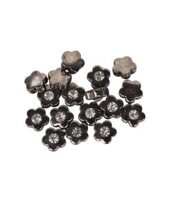 tasli cicek figurlu dikme boncuk antrasit