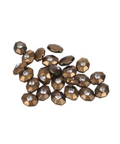 Taşlı Sekizgen Dikme Boncuk (10 Adet)