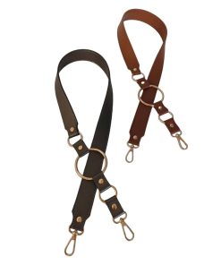 Suni Deri Gold Metal Halkalı Çanta Sapı 90 cm