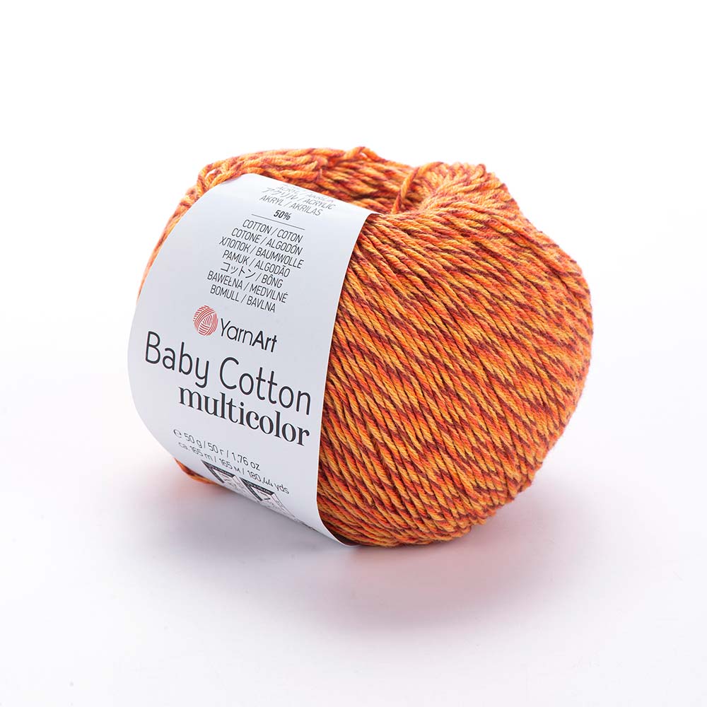Yarnart Baby Cotton Multicolor 5208 Ebruli Örgü İpi 3 Yarnart Baby Cotton Multicolor 5208 Ebruli Örgü İpi