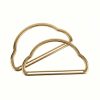 bulut model metal canta sapi gold