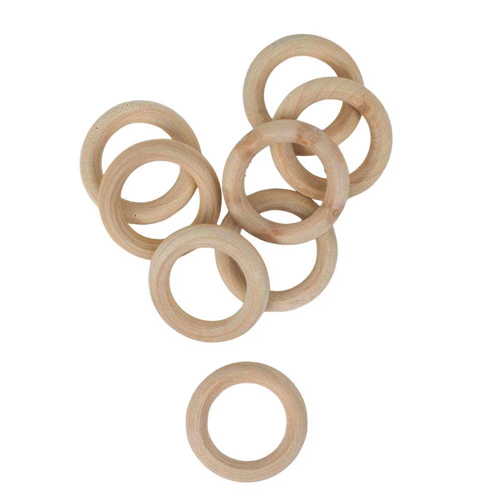 Ahşap Halka 40 mm İthal 3 Ahşap Halka 40 mm İthal - Görsel 2
