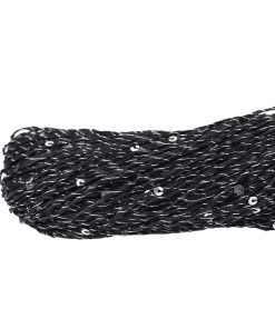 Çile Kağıt İp Gümüş Simli Gümüş Pullu Siyah 280G
