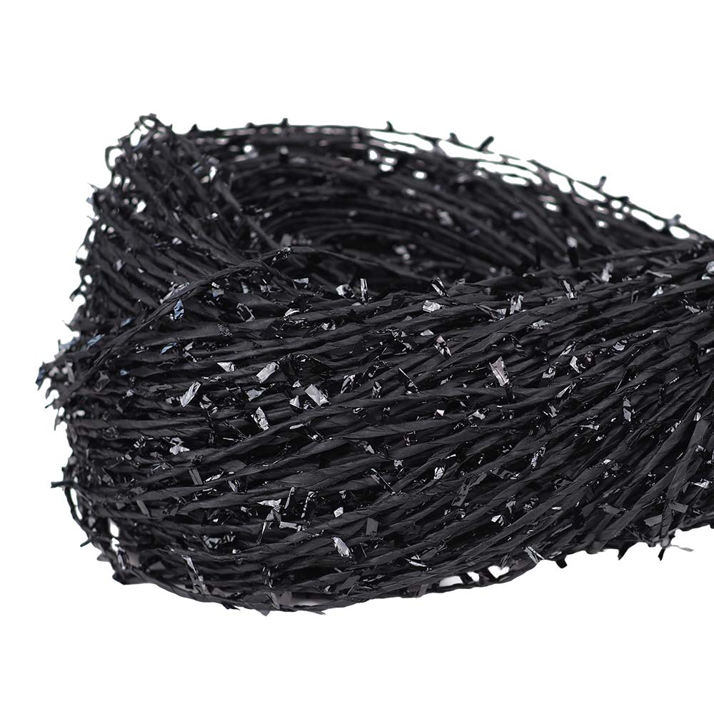 Çile Kağıt İp Siyah Sim Kırçıllı - Siyah 260G 2 Çile Kağıt İp Siyah Sim Kırçıllı - Siyah 260G