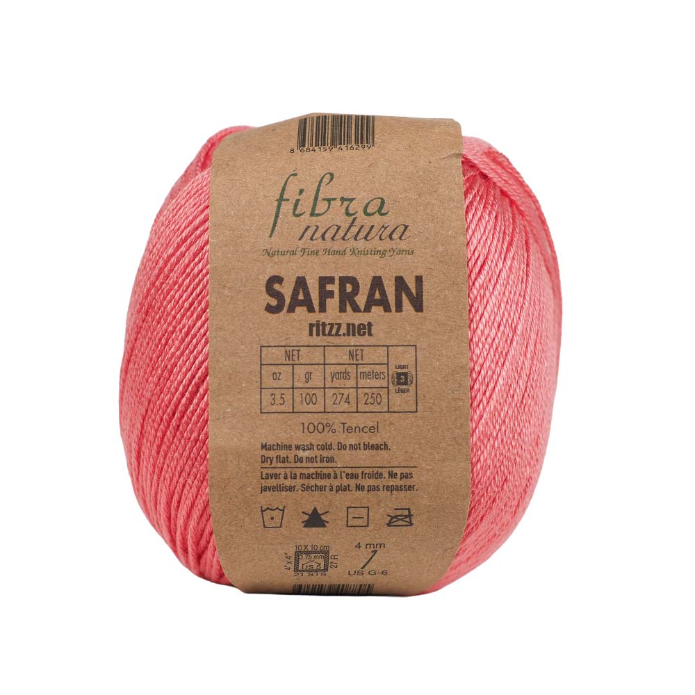 Fibra Natura Safran 25-25 Mercan Tencel Yün 3 Fibra Natura Safran 25-25 Mercan Tencel Yün