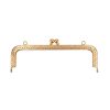 Delikli Vintage Metal Çanta Bursu 20.5 CM Gold