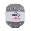 Moly Pullina 03 Gri - Gümüş Pullu
