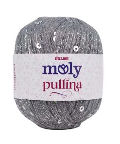 Moly Pullina 03 Gri - Gümüş Pullu