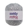 moly pollina 04 acik gri renk gumus pullu pamuk ip