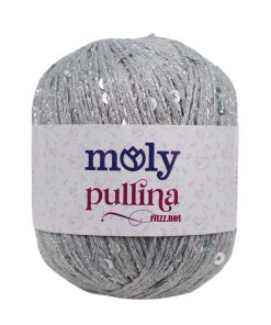 Moly Pullina 04 Açık Gri - Gümüş Pullu