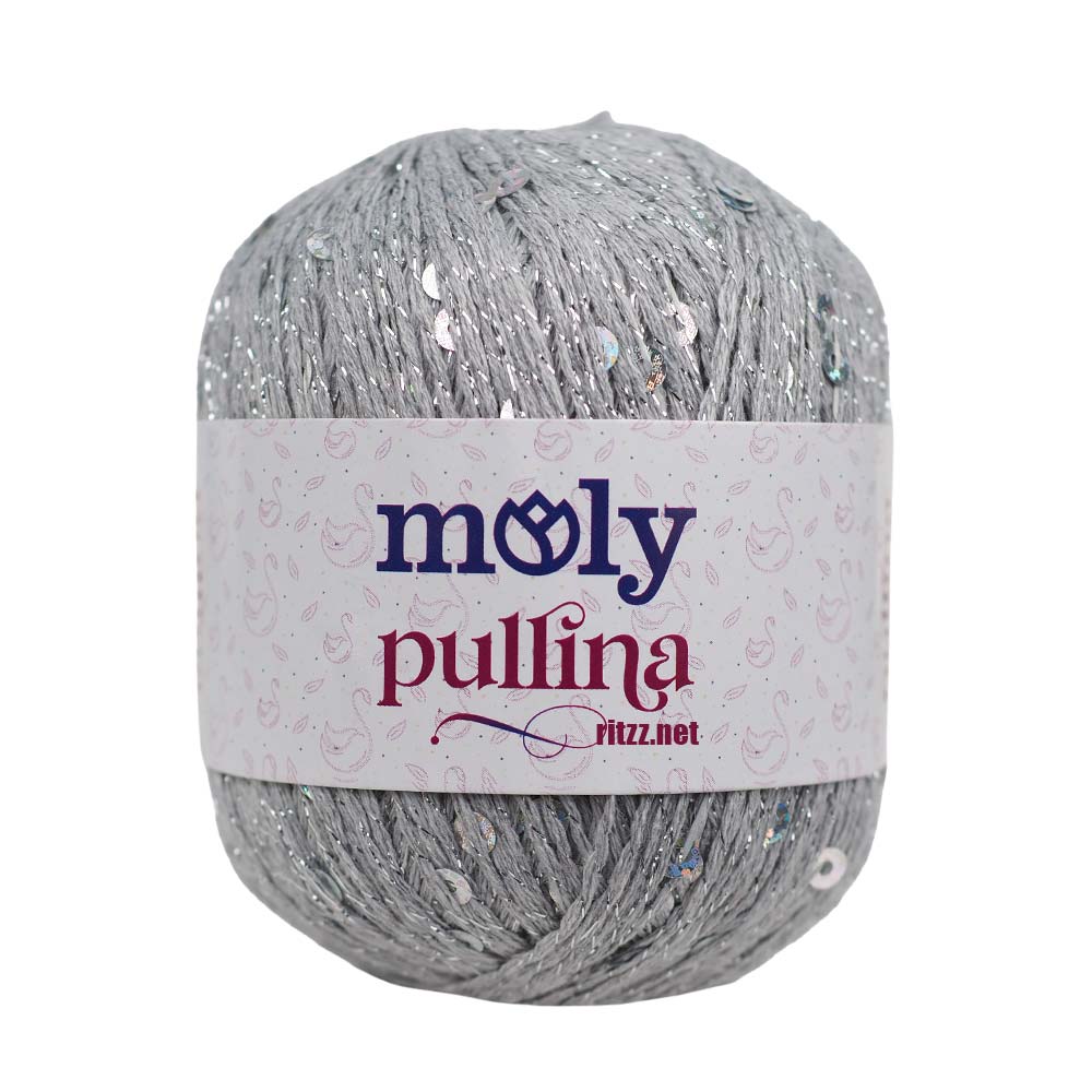 Moly Pullina 04 Açık Gri - Gümüş Pullu 3 Moly Pullina 04 Açık Gri - Gümüş Pullu