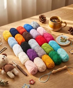 25 Renk Pamuk Punch ve Amigurumi İpi Seti